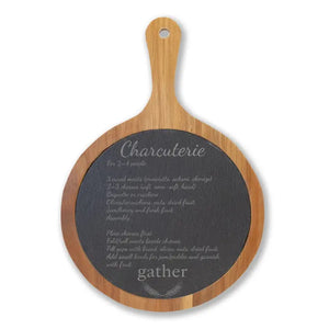 Slate Serving Surface - Removable Mountain Cool Style - Dipaliz - Acacia / 8 1/4’’ x 12 - Cutting Boards