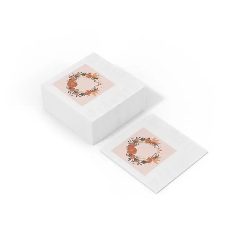 Elevate your Event with Elegant White Coined Napkins - 4.8’’ x / 50 Pcs Home Decor