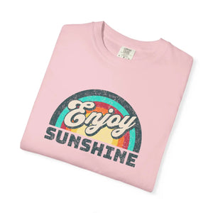 Unisex Garment-dyed T-shirt - Enjoy Sunshine Ring-spun Cotton - Dipaliz - T-shirts