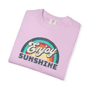 Unisex Garment-dyed T-shirt - Enjoy Sunshine Ring-spun Cotton - Dipaliz - T-shirts