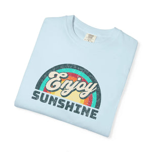 Unisex Garment-dyed T-shirt - Enjoy Sunshine Ring-spun Cotton - Dipaliz - T-shirts