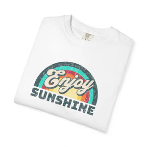 Unisex Garment-dyed T-shirt - Enjoy Sunshine Ring-spun Cotton - Dipaliz - T-shirts