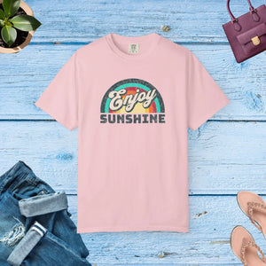 Unisex Garment-dyed T-shirt - Enjoy Sunshine Ring-spun Cotton - Dipaliz - T-shirts