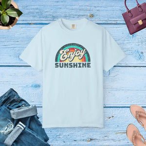 Unisex Garment-dyed T-shirt - Enjoy Sunshine Ring-spun Cotton - Dipaliz - T-shirts