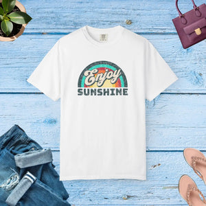 Unisex Garment-dyed T-shirt - Enjoy Sunshine Ring-spun Cotton - Dipaliz - T-shirts