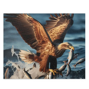 Epic Eagle Puzzle - High-quality Chipboard Swooping Design - Dipaliz - 20’’ × 16’’ (500 Pcs) - Jigsaw Puzzles