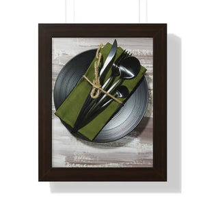 Framed Vertical Poster - Bold Modern Wall Art - Dipaliz - 11’’ x 14’’ / Walnut - Posters Prints & Visual Artwork