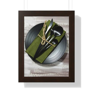 Framed Vertical Poster - Bold Modern Wall Art - Dipaliz - 12″ x 16″ / Walnut - Posters Prints & Visual Artwork