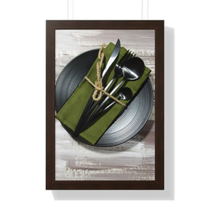 Framed Vertical Poster - Bold Modern Wall Art - Dipaliz - 16″ x 24″ / Walnut - Posters Prints & Visual Artwork