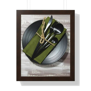 Framed Vertical Poster - Bold Modern Wall Art - Dipaliz - 16″ x 20″ / Walnut - Posters Prints & Visual Artwork