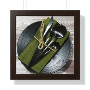 Framed Vertical Poster - Bold Modern Wall Art - Dipaliz - 16″ x / Walnut - Posters Prints & Visual Artwork