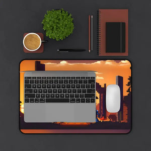 Computer Accessories - Epic Pixelated Battle Scene Desk Mat - Gaming Workspace - Dipaliz 12’’ × 18’’