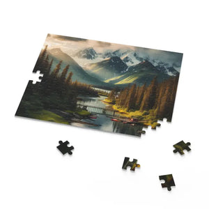 Puzzle Adventure 1000 Pieces River Mountains Box Set - Dipaliz - Jigsaw Puzzles