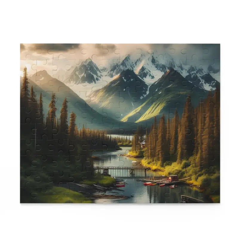 Epic River & Mountains Puzzle: 1000 Pieces of Scenic Bliss - Puzzle