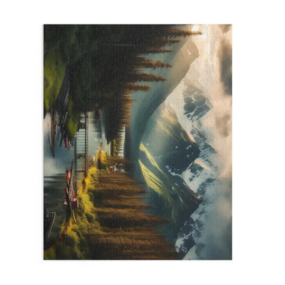 Epic River & Mountains Puzzle: 1000 Pieces of Scenic Bliss - Puzzle