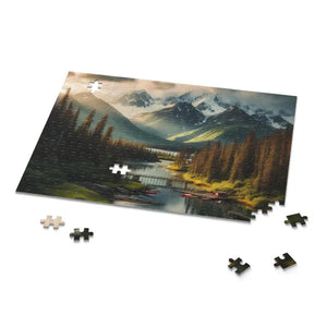 Puzzle Adventure 1000 Pieces River Mountains Box Set - Dipaliz - Jigsaw Puzzles