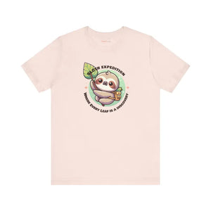 Sloth Expedition Short Sleeve Tee Adventure Comfort Style - Dipaliz - T-shirts