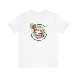 Sloth Expedition Short Sleeve Tee Adventure Comfort Style - Dipaliz - T-shirts
