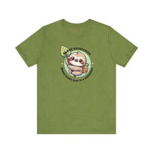 Sloth Expedition Short Sleeve Tee Adventure Comfort Style - Dipaliz - T-shirts