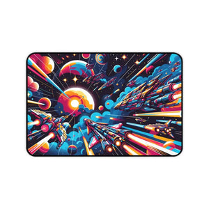 Epic Space Battle Desk Mat Ultimate Workspace Galaxy Design - Dipaliz - 12’’ × 18’’ - Workstation & Cubicle Accessories