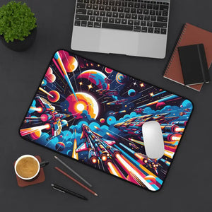 Computer Accessories - Epic Space Battle Desk Mat Ultimate Workspace Galaxy Design - Dipaliz