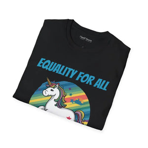 Equality Unicorn T-shirt - Rock Casual Style Statement - Dipaliz - T-shirts