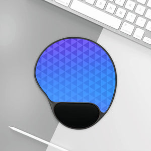 Ergonomic Mouse Pad – Stylish Blue Geometric - Dipaliz - Pads