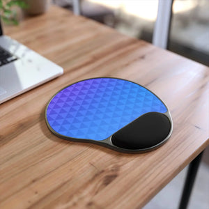 Ergonomic Mouse Pad – Stylish Blue Geometric - Dipaliz - Pads