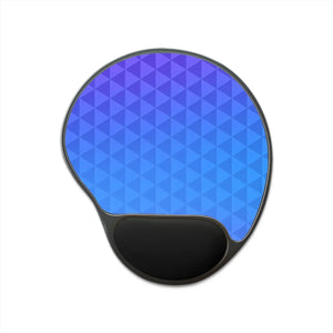Ergonomic Mouse Pad – Stylish Blue Geometric - Dipaliz - Pads
