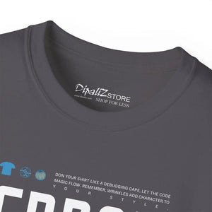Coding Master Tee Error Design Cotton Unisex - Dipaliz - T-shirts