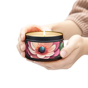 Home Decor - Tin Candles Aromatic Escape Collection - Dipaliz 8oz / Black / Evergreen