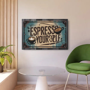 Vintage Coffee Metal Art Sign Matte Finish Decor by Dipaliz - 36″ x 24″ (horizontal) / 0.12’’ - Novelty Signs