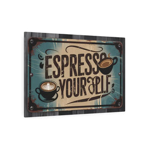 Vintage Coffee Metal Art Sign Matte Finish Decor by Dipaliz - Novelty Signs