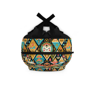 Vibrant Ethnic Pattern Backpack - Durable Polyester - Dipaliz - Backpacks