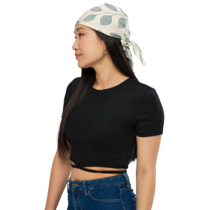 Eucalyptus Leaves Print Bandana - Upf50 Sun Protection - Dipaliz - Bandanas & Headties