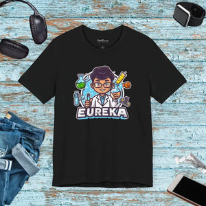 Unisex Jersey Short Sleeve Tee - Eureka Scientist Design - Dipaliz - Black / s - T-shirts