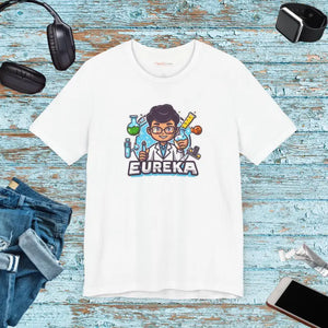 Unisex Jersey Short Sleeve Tee - Eureka Scientist Design - Dipaliz - White / s - T-shirts