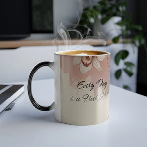 Vibrant Morphing Rose Mug - Heat Sensitive Ceramic - Dipaliz - Mugs