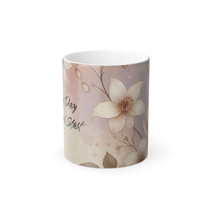 Vibrant Morphing Rose Mug - Heat Sensitive Ceramic - Dipaliz - Mugs