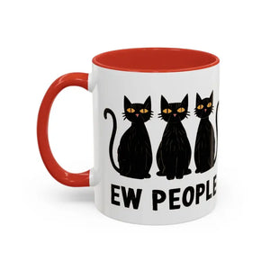 Introvert Ew People Accent Coffee Mug Cat Lover Gift - Dipaliz - Mugs