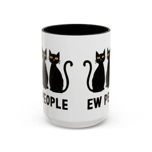 Introvert Ew People Accent Coffee Mug Cat Lover Gift - Dipaliz - Mugs