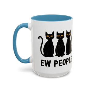 Introvert Ew People Accent Coffee Mug Cat Lover Gift - Dipaliz - Mugs