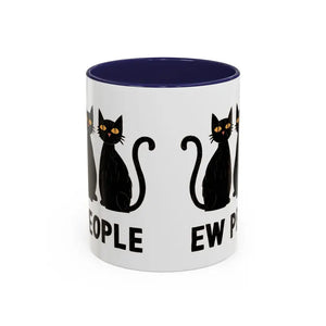 Introvert Ew People Accent Coffee Mug Cat Lover Gift - Dipaliz - Mugs