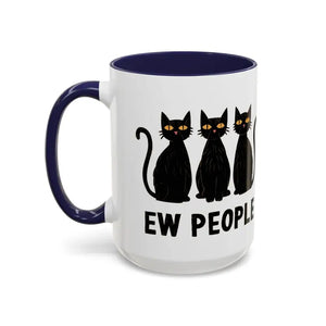 Introvert Ew People Accent Coffee Mug Cat Lover Gift - Dipaliz - Mugs
