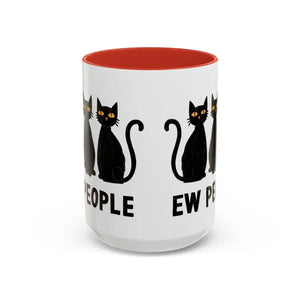 Mug - Ew People Introvert Accent Coffee 11oz Two Tone - Dipaliz 15oz / Red
