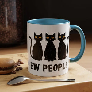 Mug - Ew People Introvert Accent Coffee 11oz Two Tone - Dipaliz