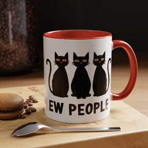 Mug - Ew People Introvert Accent Coffee 11oz Two Tone - Dipaliz
