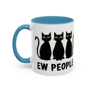 Mug - Ew People Introvert Accent Coffee 11oz Two Tone - Dipaliz