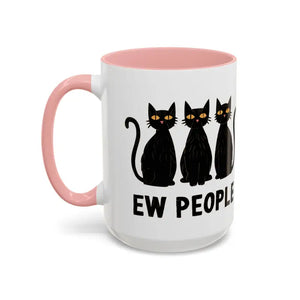 Mug - Ew People Introvert Accent Coffee 11oz Two Tone - Dipaliz