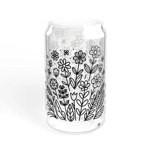 Glass Sipper Exciting 16oz Tumbler with Bamboo Lid - Dipaliz - Tumblers